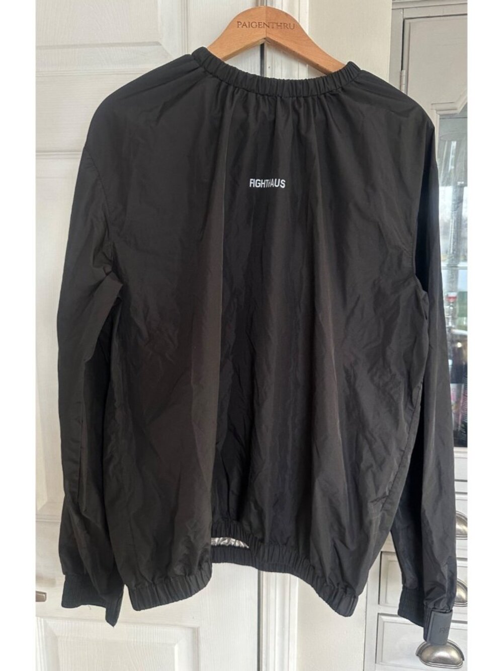 Fighthaus XL Contender Sauna Suit Top Black Gym Workout Fitness